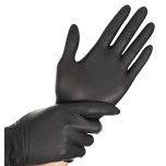 HYGOSTAR Nitrile gloves S powder-free black 100pc